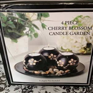Four piece cherry blossom candle Garden